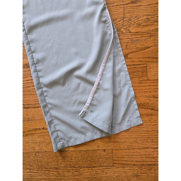 Jason Wu Wide Leg Pants Women's Small Light Green Pull On Pockets Ankle Slit - Picture 3 of 7